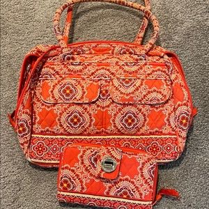Vera Bradley purse and matching wallet